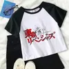 Magliette da donna Crop Top Tokyo Revengers Camisetas Anime Cartoon Shirt Donna Tee Estate Streetwear Manica corta Femme