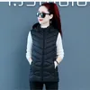 Gilet da donna Gilet donna Autunno Inverno Caldo piumino di cotone Gilet con cappuccio rimovibile spesso femminile Gilet senza maniche 231128