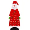 Decorazioni natalizie Calendario dell'Avvento in feltro Ciondolo appeso fai-da-te Ornamenti creativi di Babbo Natale per la decorazione domestica