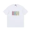 camicia T-shirt stampata con lettera girocollo da uomo, tendenza primaverile, moda di strada, abbigliamento casual, casual, per le vacanze, polo, maglietta da uomo
