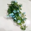 Decorative Flowers 65cm Hanging Basket Artificial Morning Glory Flower Manma Petunia Orchid For Home Wedding Decoration 1Pcs