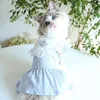 Vêtements pour chiens robe d'été petite princesse florale chat pour chiens jupe robes de mariée pour animaux de compagnie filles York vêtements DressDog