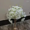 Fleurs décoratives décoratisées de fleurs artificielles décoration de mariage en t stade t Route de tête de tête de table de tête de table réelle image
