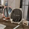 Mirrors Cute Make Up Mirror Household Bedroom Desktop Dormitory Portable Creativity Lovely Beauty Decorative