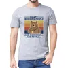 Heren t shirts 2023Summer Men's-shirt bruine beer met een beker en drinkwater ontspannen bedrukt katoen casual all-match kleding