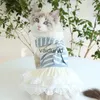 Dog Apparel Boy/Girl Cat Dress/T-shirt Striped Scarf Design Pet Puppy Spring/Summer Clothes Outfit 5 Sizes 2 Coloursvaiduryd