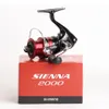 ذبابة صيد الأسماك 2 shimano sienna spinning بكرة البحر seawaterfreshwater 1000fg2500fg4000fg aluminium spool spool reel 231129