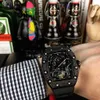 Ontwerper Ri mliles Luxe horloges Automatisch mechanisch horloge Richa Milles Zwitsers uurwerk Saffierspiegel Geïmporteerde rubberen horlogeband Heren sportmerkhorloges FAWC