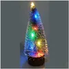 Suministros de juguetes navideños Árbol de Navidad con LED Año Nuevo Pequeño Pino Adornos De Navidad Escritorio Mini Drop Delivery Juguetes Regalos Fiesta T Dh6Ft