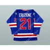 GDSIRカスタムMike Eruzione 21 USA Blue Hockey Jersey New Top Ed S-M-L-XL-XXL-3XL-4XL-5XL-6XL