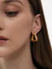 Hoop Earrings Timeless Wonder Brass Geo Twist For Women Designer Jewelry Gothic Ins Trendy Kpop Runway Hiphop Rare Top 1181