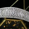 Bröllopshårsmycken Asnora European Classic Cubic Zirconia Tiara Royal Princess Wedding Headpiece Bridal Tiaras and Crowns Wedding Hair Accessories 231128