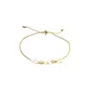 Charme Armbänder Japan Korea Blumen Armband Für Frauen Mädchen Mode Rosa Kristall Perle Kette Großhandel Designer Schmuck Party Geschenke