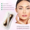 Ansiktsvårdsenheter Ice Globes For Face 2st Luxury Rose Gold Cryo Sticks Face Roller Cold Heat Relief Beauty Massage Tools Birthday Present 231128