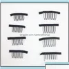 Hair Extension Clips Hair Extension Clips Accessories Tools Products 7 Theeth Stainless Steel Wig Combs For Caps Extensi Dhakc Drop De Dhspt