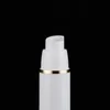 white empty PP plastic cosmetic packaging container serum lotion 15ml 30ml 50ml airless pump bottle Didtx