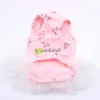 Hundkläder Princess Cat Dress Tutu Cherry Design Pet Puppy Kjol Spring/Summer Clothes Outfit 5 Storlekar 2 ColoursVaiduryd