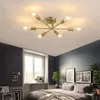 Kroonluchters Noordse LED RETRO MODERNE E27 plafondlampen Zwart goud Wit huis woonkamer slaapkamer decor Lampara Techo verlichting