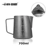 Tools 400/500/600/700ml Coffee Milk Jug Stainless Steel Espresso Frothing Pitcher Pull Flower Cup Craft Latte Cappuccino Barista Cups