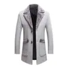 Men's Trench Coats Good Quality Male Slim Fit Overcoats Autumn Winter Men Long Jackets Wool Blends Size 5xl 230804meiv