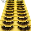 Faux-cils Nouveau 8 styles 10 paires de faux cils naturels faux cils maquillage long 3d cils de vison extension cils cils de vison pour la beauté Q231129