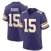 15 Joshua Dobbs New Justin Jefferson Addison Football Jersey Dalvin Cook Adam Thielen Harrison Smith Danielle Hunter Randy Moss Lewis Cine T.J. Hockenson