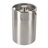 Hip Flasks Stainless Steel 2L Mini Keg Beer Growler Portable Bottle Home Making Bar Accessories Tool