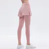 Active Pants Yoga Pilates kläder 2023 Training Wear Ladies Gym Leggings Women Sports Tights Fitness Legging Pink Blue Purple Black