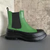 Platform Chelsea Laarzen Heren Britse Stijl Enkelleer Botas Hombre Schoenen met dikke zool p25d50