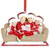 Décorations de Noël Ornements d'hiver intérieurs Families Family Name Nom du thème des vacances Père Père Mother Chirldren
