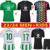 23 24 Real Betis Soccer Jerseys Copa Del Rey Final Away B.Alllesias Camiseta de Futbol Juanmi Estadio Cartuja Tredje specialutgåva fot hem