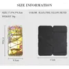 Wallets Creative Laser Card Holder Triangle Indentation Lines Magic Wallet Thin Long Money Clips Bag Mini For Cash Women Purse