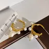 Creolen Flashbuy Trendy Perle Unregelmäßiger Metallschmuck Für Frauen Design Geometrische Goldene Accessoires Geschenk