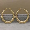 Hoop Earrings Trendy Round Hip Hop Rock For Women's Gold Plated Triangle Jewelry Accessories Wedding Gift