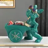 装飾的なオブジェクト図形の建物ビルダーフレンチブルドッグバロー犬像ライブルーム装飾樹脂彫刻テーブル装飾装飾装飾犬の置物231129