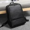 Backpack Men Backpacks Man Rucksack 14 Inch Laptop Bag Student Schoolbags Male Travel Genuine Leather Bags Black Bagpack Fashion