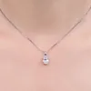 chokers Jewelry d color 1ct 2ct oval S925 Sterling Silver Prendant Necklace for woman no chain yellow rose gold plated 231129