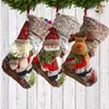 Noel Dekorasyonları 1 PC Çocuk Socks Hediye Çantası Atmosfer Süsleri Büyük Şeker Sürpriz Parti Asma 231128