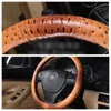 Steering Wheel Covers Ers 3 Colors Ostrich Grain Car Er Fiber Leather Steering-Wheel Cases Accessories For Girls Women Drop Deliver Dhkbo