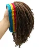 Capsolas de aba larga Chegada de balde Rasta Cap Beanie Hat jamaica handmade reggae dreadlocks Raízes da África Bob 231128