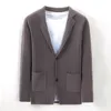 Мужские костюмы Пиджаки Высочайшее качество Дизайнерский бренд Повседневная мода в полоску Slim Fit Night Mens Трикотажные пиджаки Пиджак Элегантная мужская одежда 231128