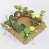 Candle Holders Artificial Eucalyptus Wreaths Easter Eggs Ring Greenery Wreath For Farmhouse Wedding Party Decor