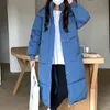 Mulheres para baixo parkas outono inverno feminino zíper botão bolso casaco casual escritório manga longa engrossar quente com capuz 231129