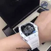 デザイナーri mliles luxury watchメカニカルクールな腕時計ファクトリーRM055メンズCWホワイトセラミックネットレッド同じ機械防水男性運動2023 Stylenym2