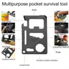 Outdoorgadgets 15 IN 1 Survival Kit Set Kamperen Reizen Multifunctioneel Tactisch Defensiemateriaal EHBO SOS Wildernis Avontuur 231128