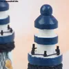 Decorative Objects Figurines 1pc Small Lighthouse Sea Decoration Boats Ornament Decor Resin Nautical Themed Adorn 231128