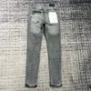 Jeans pour hommes, Style Luxe slim, gris délavé, 2023, 231129