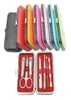 7 pcs Nail Clippers Kit Scissors Tweezer Knife Ear pick Utility Manicure Set Tools Random Colors ak0745172839