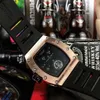 Ontwerper Ri mliles Luxe horloges Automatisch mechanisch horloge Richa Milles Zwitsers uurwerk Saffierspiegel Geïmporteerde rubberen horlogeband Heren sportmerkhorloges FAWC