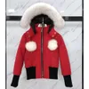 Femmes Manteau d'hiver Designer Down Jacket de Canadian Goose Parkas Femmes Vestes Zipper Manteaux chauds à capuche Real Wolf Fur Holder Blanc et 752